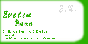 evelin moro business card